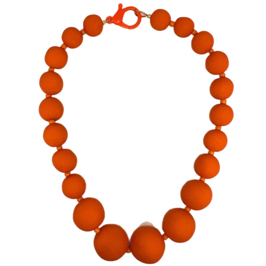 Brand New Single Color HandRolled Chunky Beaded Necklace Lmk Color Choice